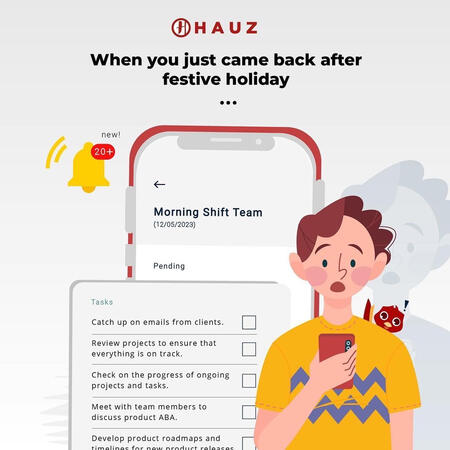 It can be a little overwhelming seeing your works start to pile up after you had your Raya holiday. Refresh your energy back is important to get all of those motivation back, don't you think? Here are some things that you can do: